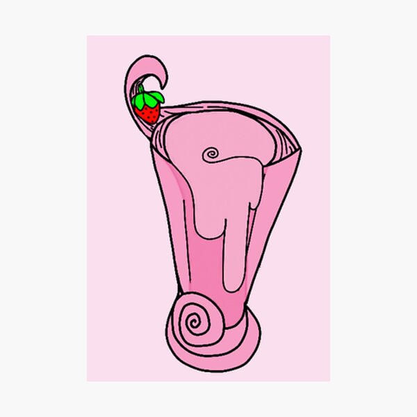 Item preview, Strawberry milkshake- pink designed and sold by beckyhowling.