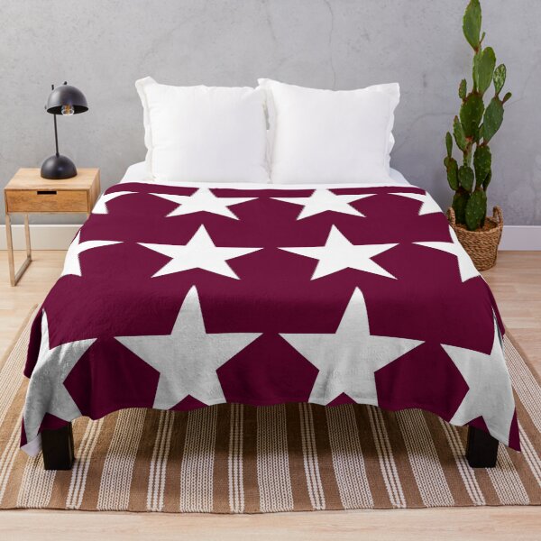 Item preview, Large WHITE and BURGUNDY STARS  designed and sold by RachelMacht.