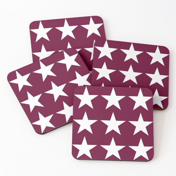 Item preview, Large WHITE and BURGUNDY STARS  designed and sold by RachelMacht.