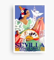 1952 Seville Spain April Fair Poster Metal Print