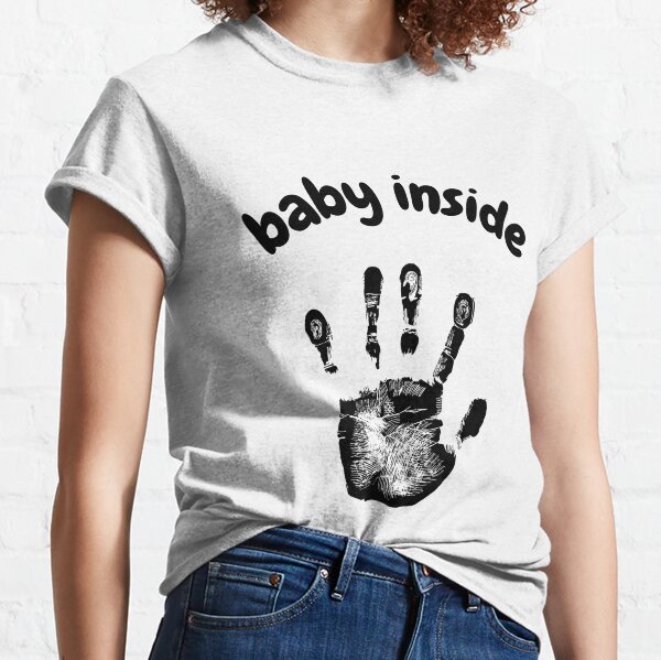 My Tummy Umstands-Shirt Mutterschafts-Shirt Biene auf dem Blatt II niedlich schwarz 
