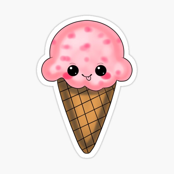 ICE CREAM SCOOP CONE MOBILE CHARM CUTE KITSCH KAWAII RETRO JUNK FOOD STYLE