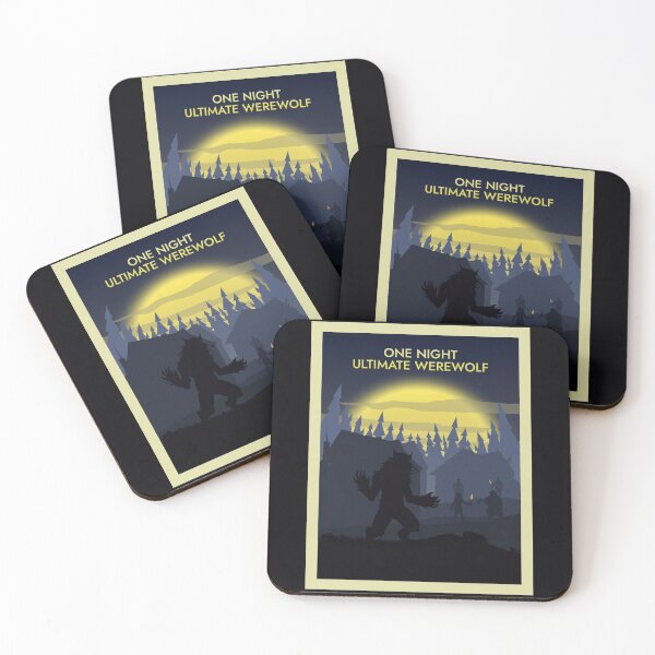 Item preview, One Night Ultimate Werewolf - Board Game - Minimalist Travel Poster Style - Board Games Art designed and sold by MeepleDesign.