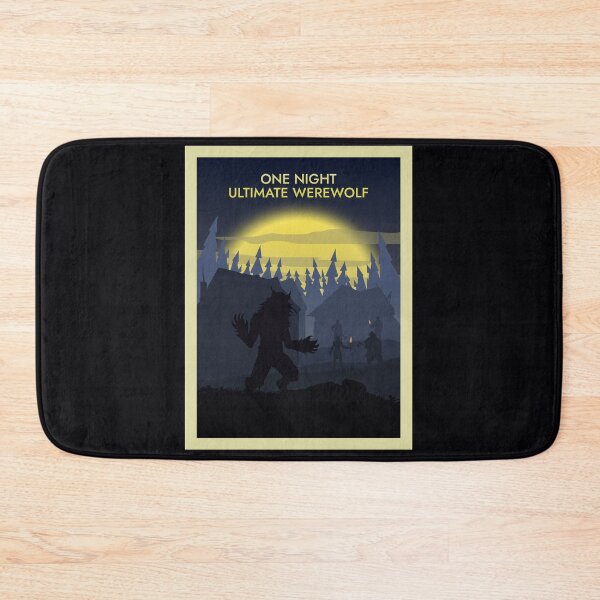 Item preview, One Night Ultimate Werewolf - Board Game - Minimalist Travel Poster Style - Board Games Art designed and sold by MeepleDesign.