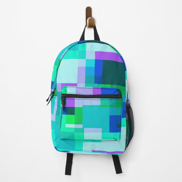 Item preview, Funky Teal and Purple Geometric Pattern designed and sold by Krysanthe.
