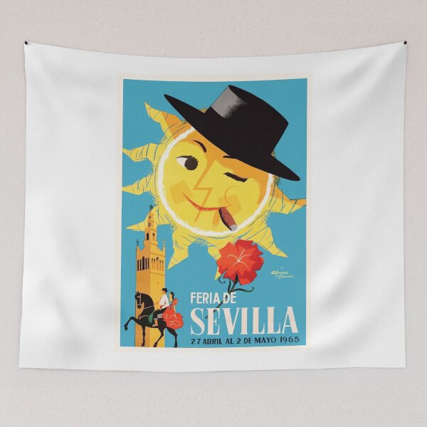 Item preview, 1965 Seville Spain April Fair Poster designed and sold by retrographics.