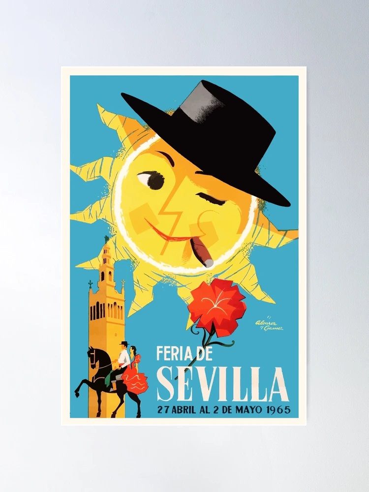 1965 Seville Spain April Fair Poster Poster for Sale by