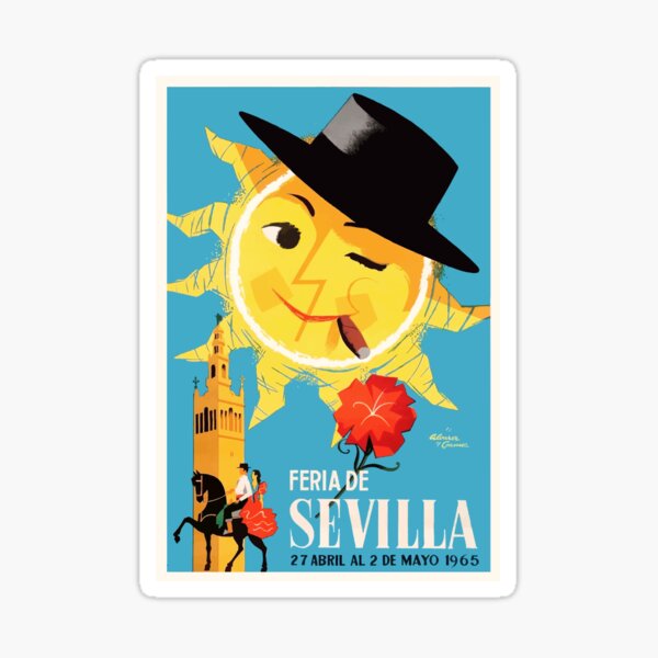 Item preview, 1965 Seville Spain April Fair Poster designed and sold by retrographics.