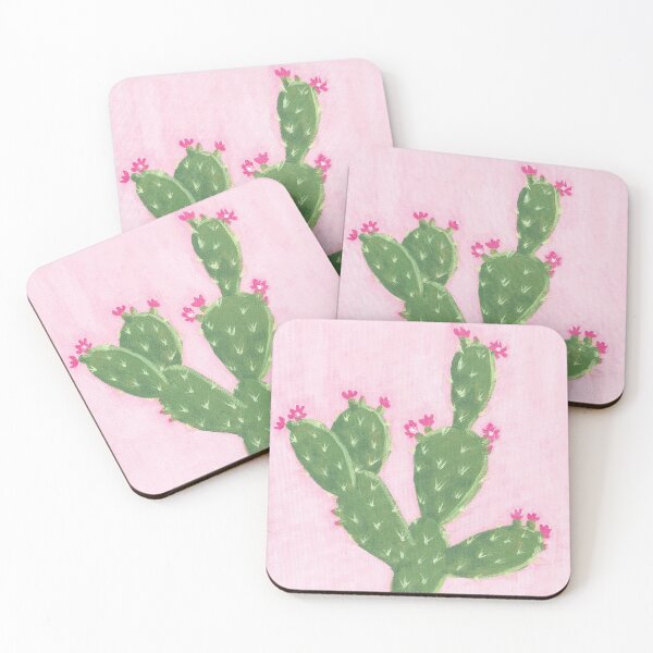 Item preview, nopales contra el cielo rosa designed and sold by crystalclaro.