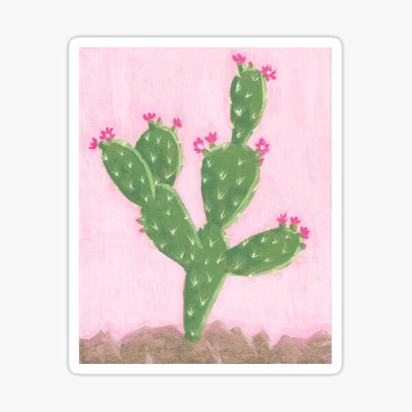 Aperçu de l'œuvre nopales contre el cielo rosa créée et vendue par crystalclaro.