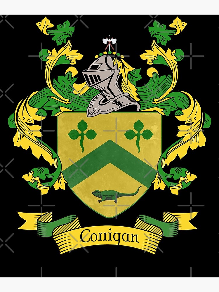 "Corrigan Coat of Arms Corrigan Family Crest" Poster for Sale by chuppys Redbubble