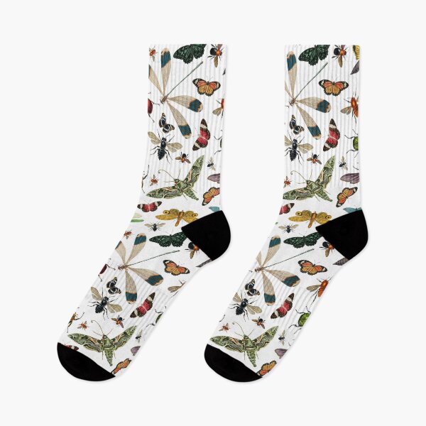 Item preview, Historical Insect Illustrations White Background Pattern designed and sold by Bumblefuzzies.