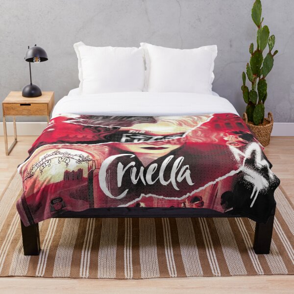 Cruella De Vil Art Design Throw Blanket