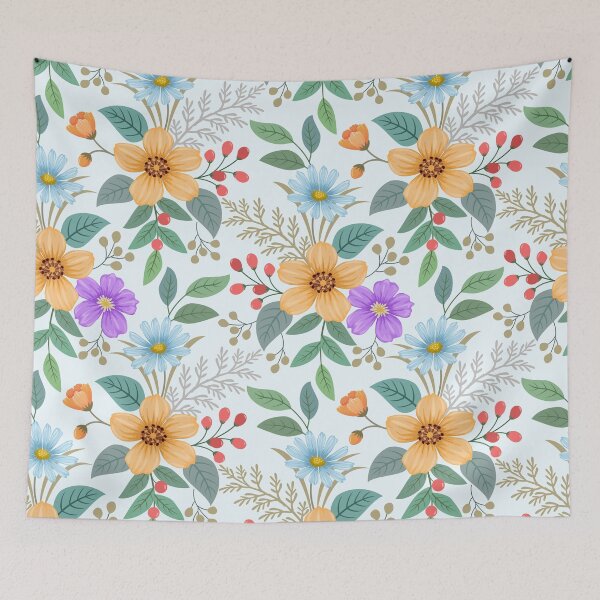 Item preview, Colorful Hand Draw Flowers Pattern designed and sold by Arne Smet.