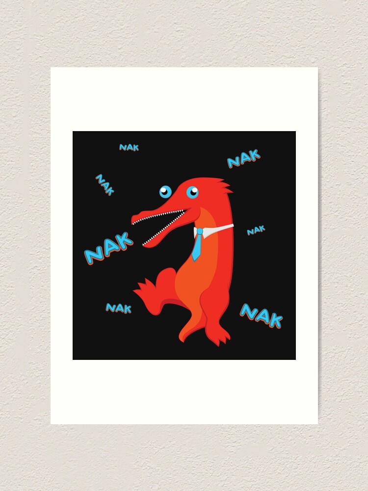 Alternate view of NAK NAK NAK Art Print