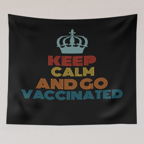 Item preview, Keep Calm And Go Vaccinated designed and sold by Ahmed Graphic .