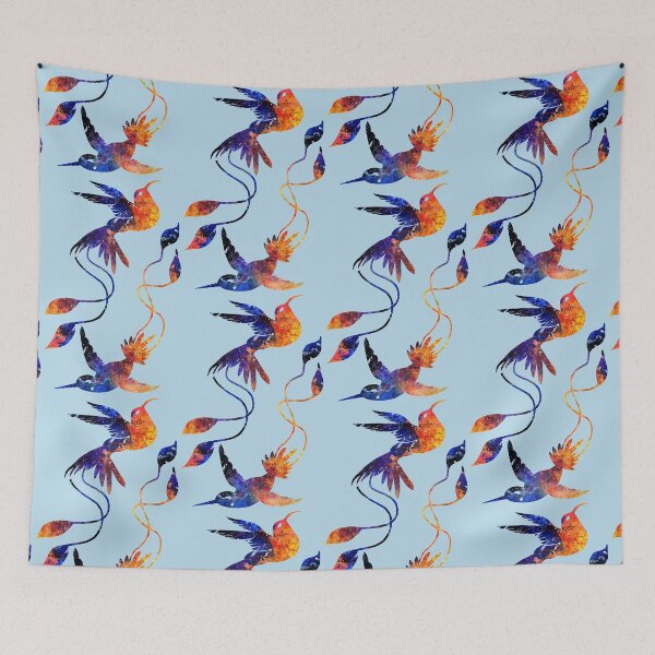 Item preview, Universe soul spirit abstract hummingbirds  designed and sold by TitaCris.