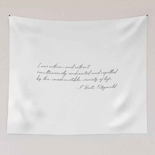 Item preview, F. Scott Fitzgerald, I was within and without. designed and sold by Simple Soul.