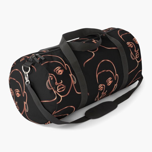 Copper face outline short hair Duffle Bag