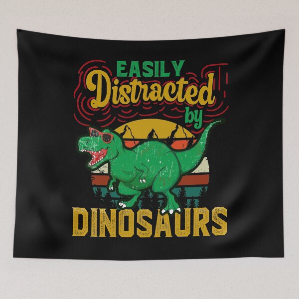 Item preview, Easily Distracted By Dinosaurs designed and sold by DebbisPalette.