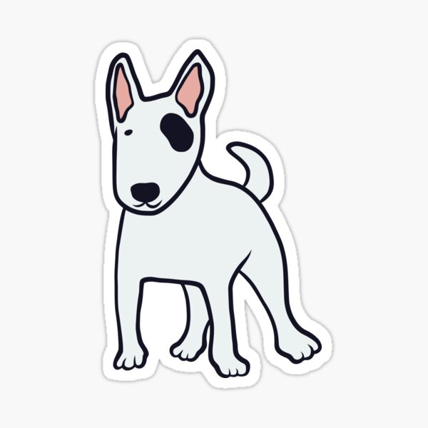 BULL TERRIER Vinyl Sticker - English Bully Dog Puppy Gladiator - Die Cut  Decal - Minglewood Trading