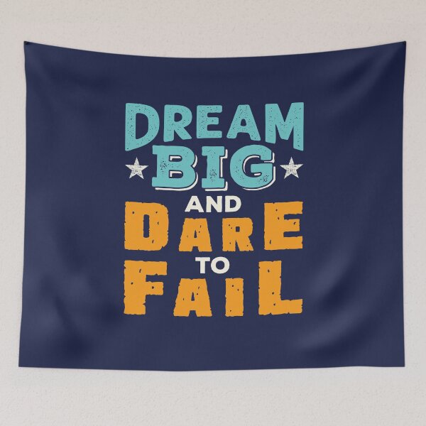 Item preview, Dream Big and Dare to Fail Positive Vibes designed and sold by jaygo.