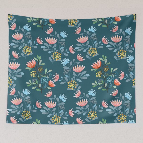 Item preview, hand drawn flower pattern designed and sold by Arne Smet.
