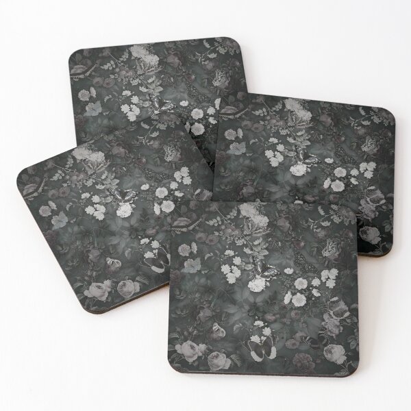 Item preview, Butterfly Rose Garden (Desaturated version) - Digital Collage Pattern designed and sold by DoggoTankDesign.