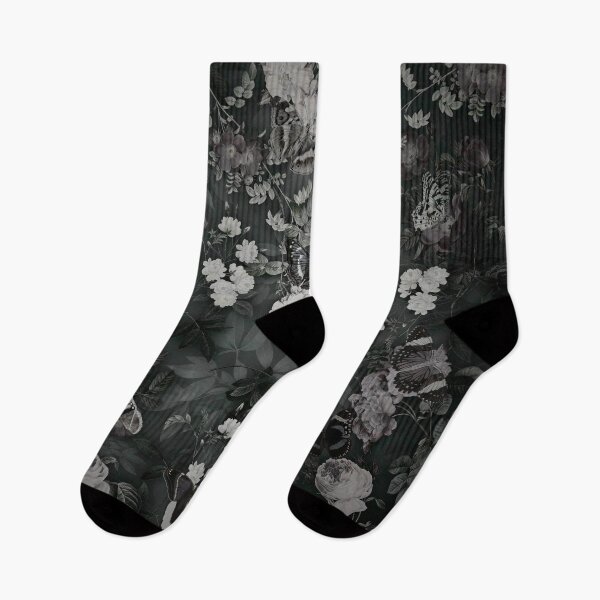 Item preview, Butterfly Rose Garden (Desaturated version) - Digital Collage Pattern designed and sold by DoggoTankDesign.