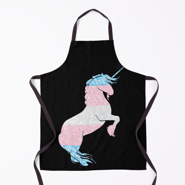 Artikelvorschau, Pride Art - Glitzer Trans Flag Einhorn entworfen und verkauft von constellationartswellness.