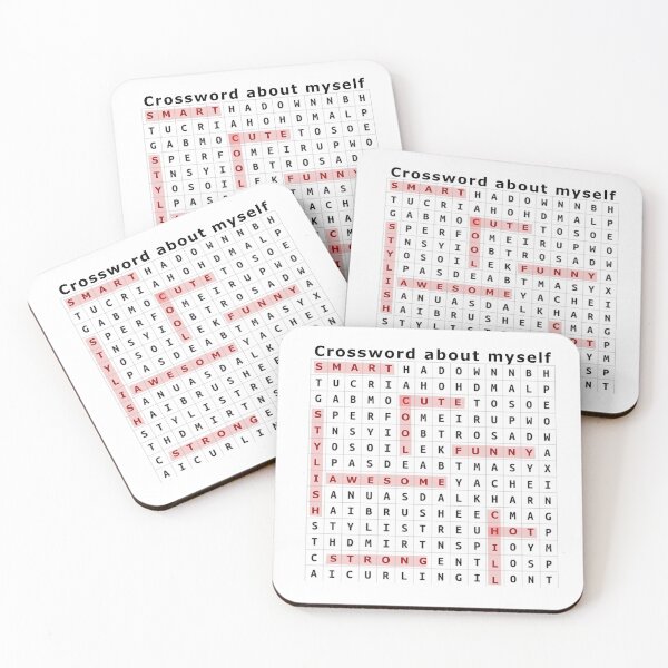Item preview, Crossword/Word search puzzle about yourself funny joke design designed and sold by TitanWear.