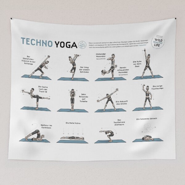 Item preview, Techno Yoga (German) designed and sold by B-K-Art.