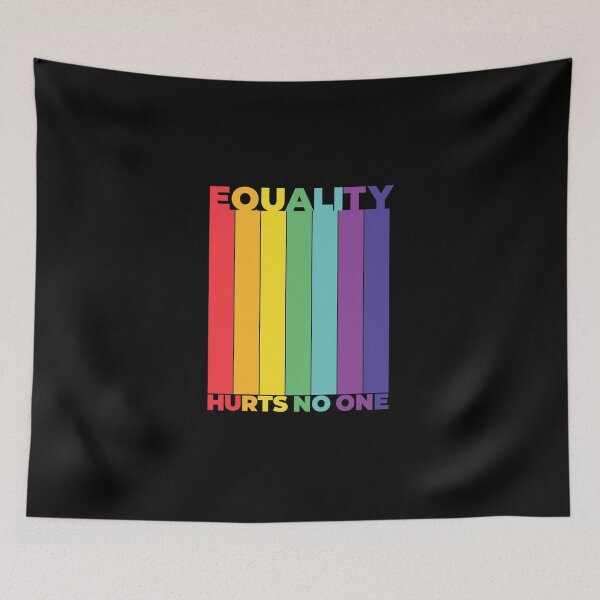 Item preview, Equality Hurts Nobody Human Rights LGBTQ Flag Pride designed and sold by wackodesign.