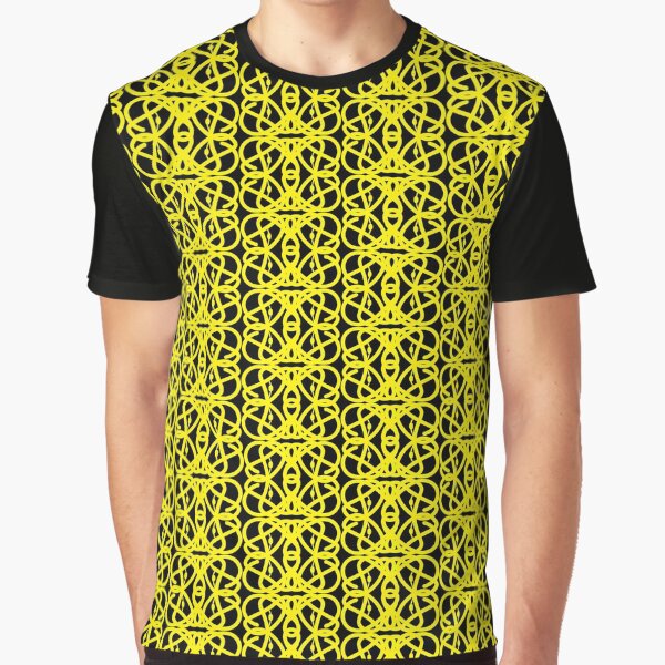 Stylized Hemoglobin - Yellow Graphic T-Shirt