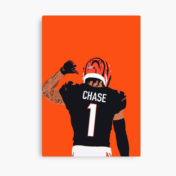 Ja'Marr Chase poster watercolor, Cincinnati Bengals Super Bowl, Ja'Mar –  Capital Canvas Prints