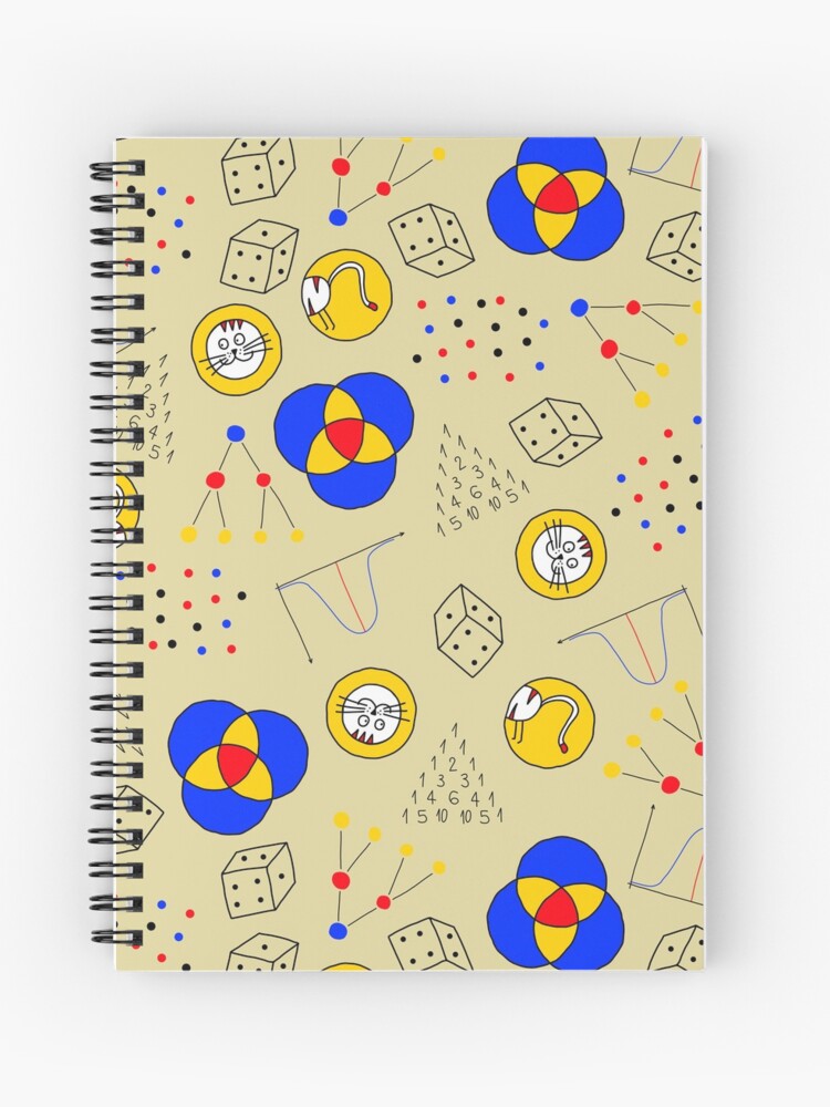 Cuaderno de espiral «Probabilidad y estadística en amarillo» de fogoosherie  | Redbubble