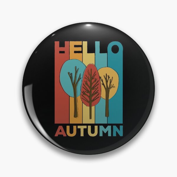 Item preview, Hello Autumn Hello Fall - Retro Vintage Design for colourful season lover. designed and sold by Kipcio.