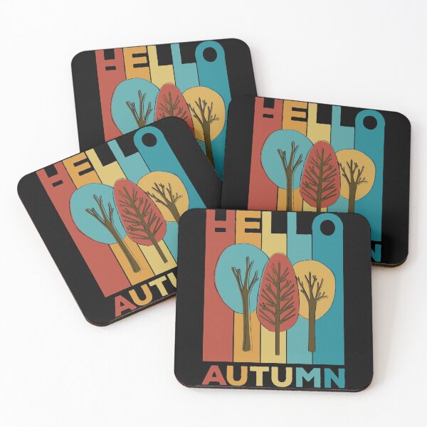 Item preview, Hello Autumn Hello Fall - Retro Vintage Design for colourful season lover. designed and sold by Kipcio.