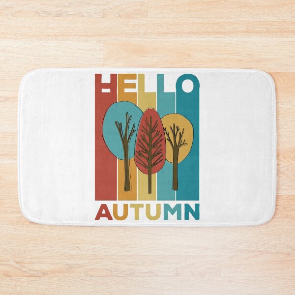 Item preview, Hello Autumn Hello Fall - Retro Vintage Design for colourful season lover. designed and sold by Kipcio.