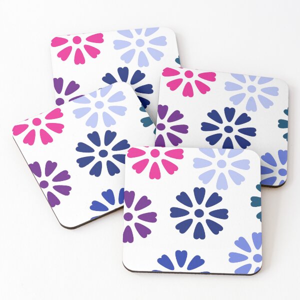 Item preview, Colorful Heart shaped seven petal floral design designed and sold by Hexagon98.