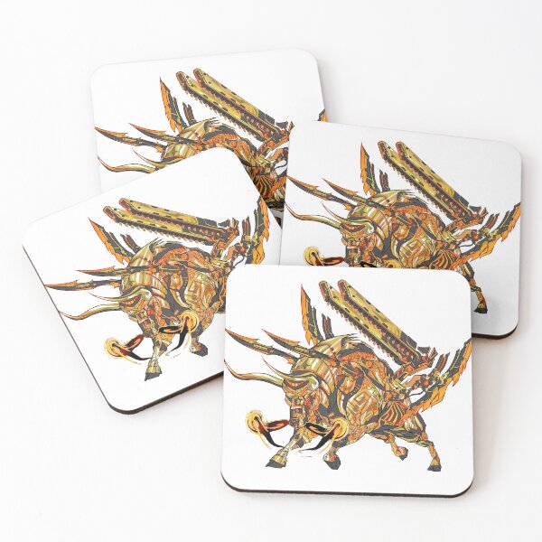 Item preview, GOLDEN Cyberpunk styled mechanical bull. designed and sold by shoddyshades.