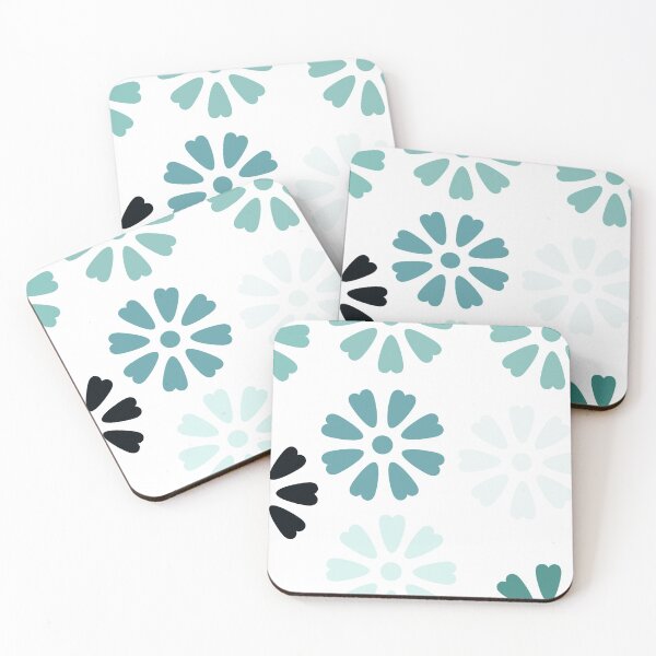 Item preview, Green shades eight petals floral design designed and sold by Hexagon98.