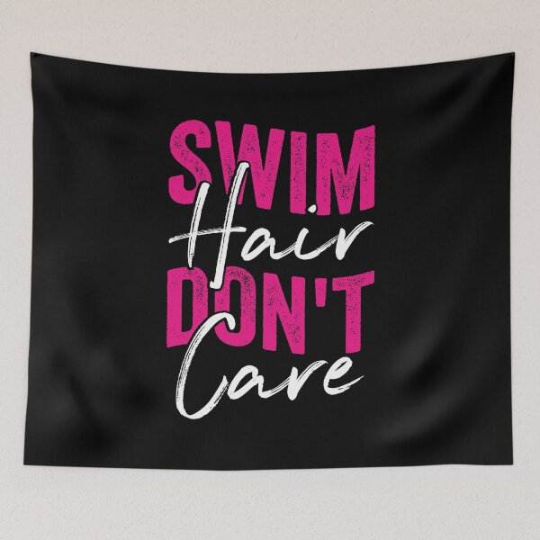Item preview, Swim Hair Don't Care Swimming Girl Gift designed and sold by Marcid95.