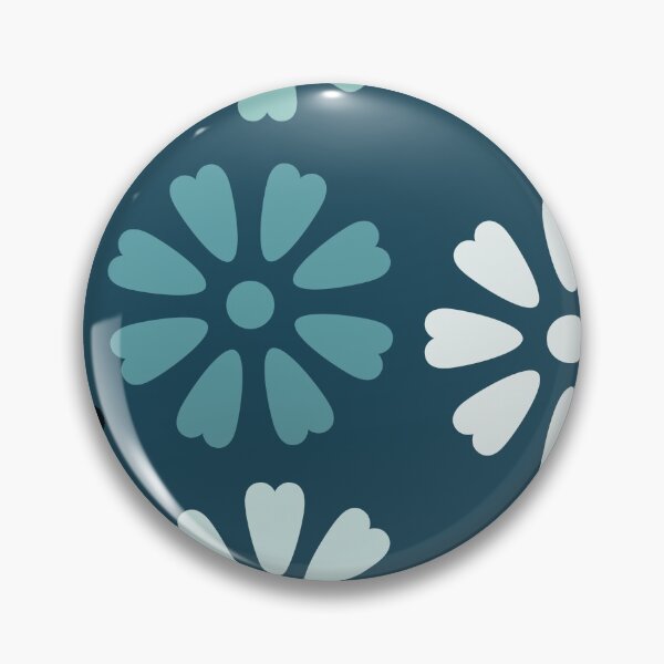 Item preview, Green shady heart shaped eight petals floral design designed and sold by Hexagon98.
