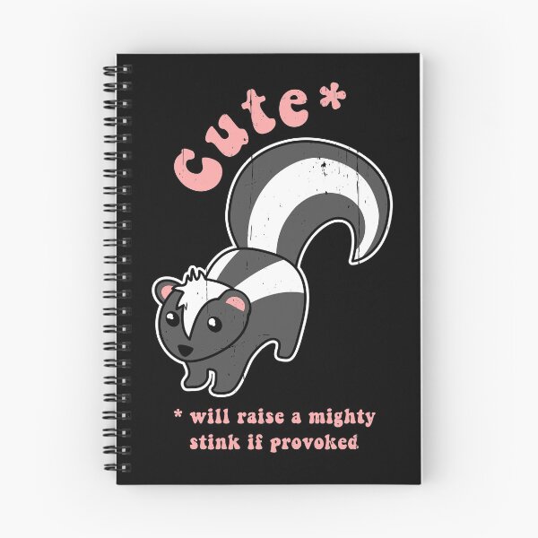 Item preview, Cute skunk: ¡provocará un fuerte hedor si la provocan! designed and sold by Happy Puppy Print On Demand.