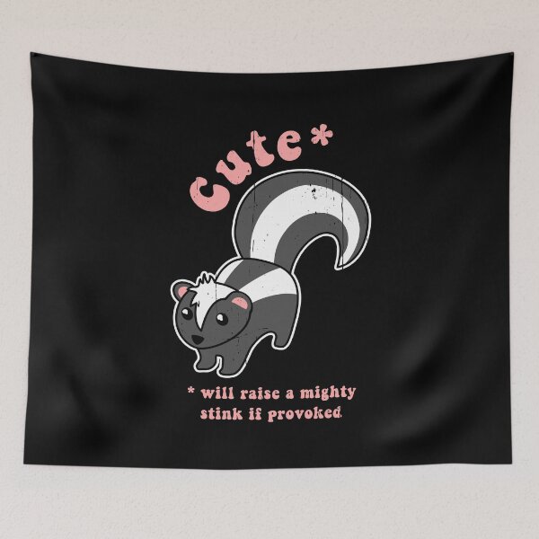 Item preview, Cute skunk - will raise a mighty stink if provoked! designed and sold by Happy Puppy Print On Demand.