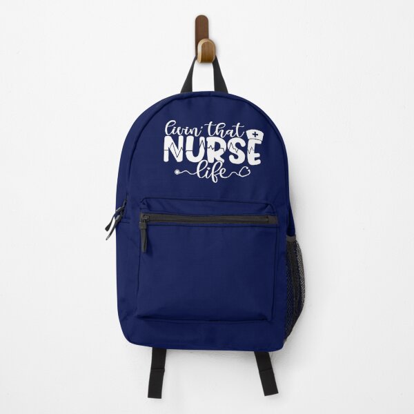 Item preview, Livin that nurse life - funny nurse gift (white/grey) designed and sold by PickaSticka.
