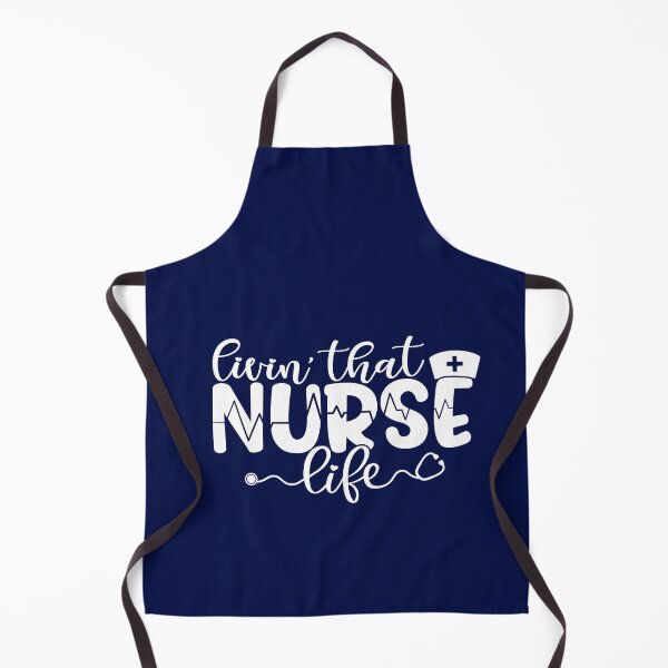 Item preview, Livin that nurse life - funny nurse gift (white/grey) designed and sold by PickaSticka.