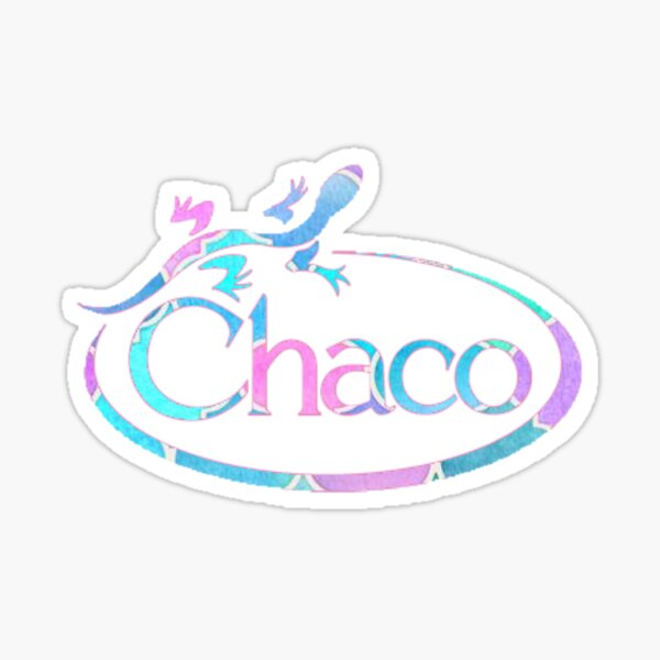 Chaco Footwear Pink/Teal Logo Sticker Decal 