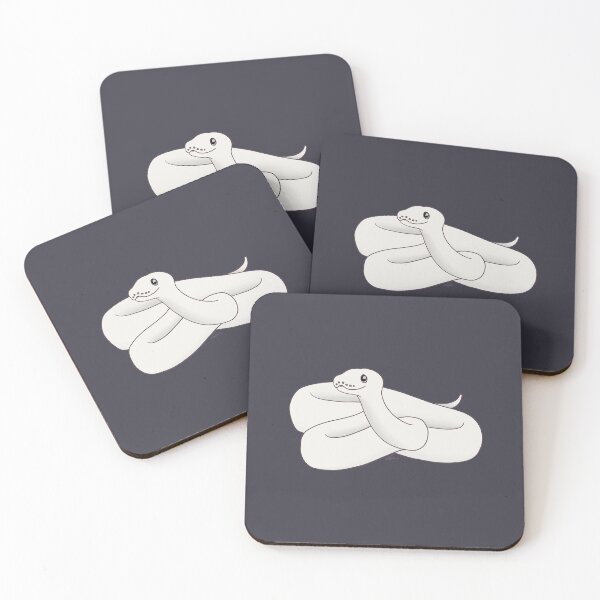 Item preview, Blue-Eyed Leucistic Ball Python Illustration designed and sold by anacecilia.